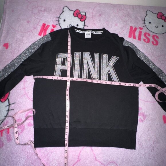 vs pink glitter holographic sweatshirt - Picture 5 of 6